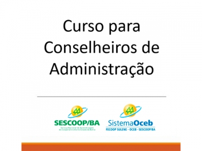 Sescoop/BA promoverá curso para conselheiros administrativos